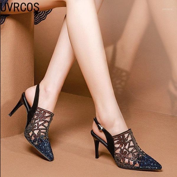 new fashion sandals women's rhinestone high heel summer hollow pointed elegant crystal buckle shoes 20211, Black
new fashion sandals women's rhinestone high heel summer hollow pointed elegant crystal buckle shoes 20211, Black