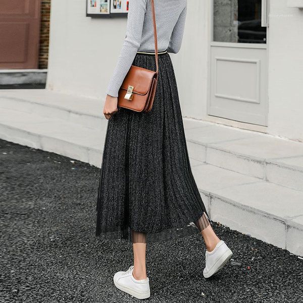 skirts tulle pleated skirt women high waist autumn and winter black mesh long femme summer a-line midi femme1
skirts tulle pleated skirt women high waist autumn and winter black mesh long femme summer a-line midi femme1