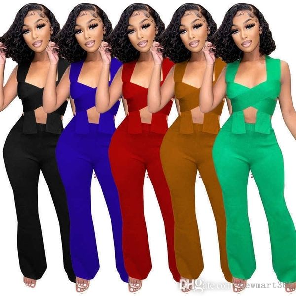 tracksuits for womens designer crop flare pants bandage backless 2 piece sets sweatsuits clothing, Gray
tracksuits for womens designer crop flare pants bandage backless 2 piece sets sweatsuits clothing, Gray