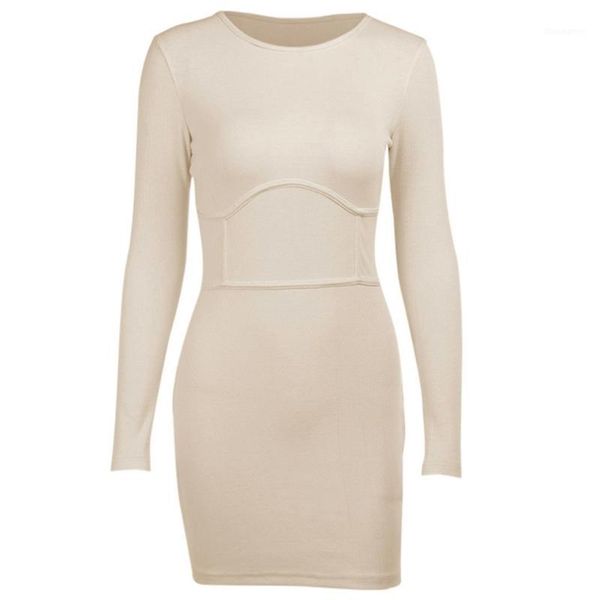 women long sleeve o-neck package hip empire waist ribbed bodycon mini dress1, Black;gray
women long sleeve o-neck package hip empire waist ribbed bodycon mini dress1, Black;gray
