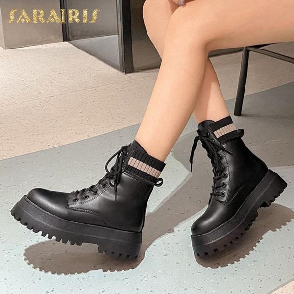 sarairis 2020 new arrivals motorcycle boots woman shoes platform ins dropship lace up comfortable autumn winter boots ladies, Black
sarairis 2020 new arrivals motorcycle boots woman shoes platform ins dropship lace up comfortable autumn winter boots ladies, Black
