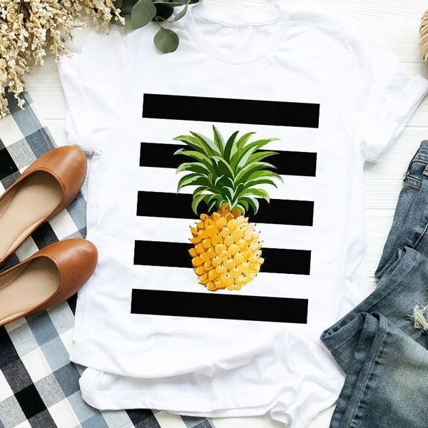 women lady cartoon striped pineapple 90s style clothing cute print tshirt shirt clothes graphic female t tee womens t-shirt, White
women lady cartoon striped pineapple 90s style clothing cute print tshirt shirt clothes graphic female t tee womens t-shirt, White