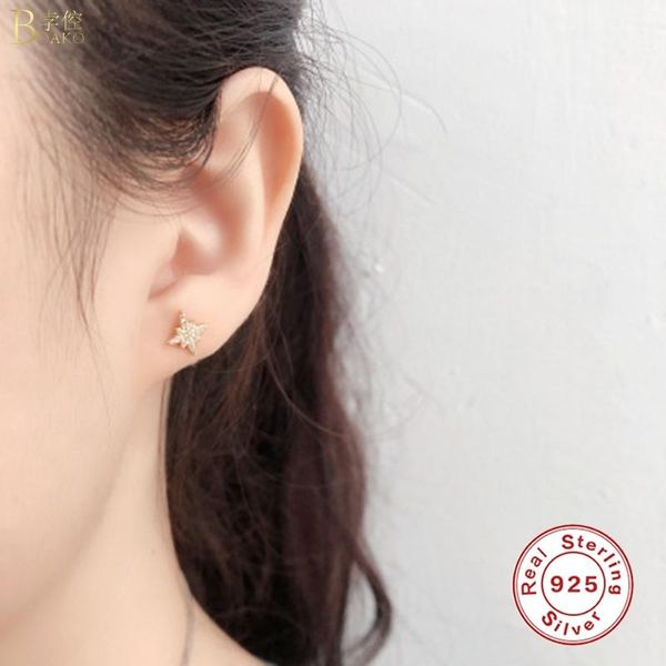 hoop & huggie boako 2021 romance cute glitter star earrings with zircon 925 sterling silver for woman accessories jewelry, Golden;silver
hoop & huggie boako 2021 romance cute glitter star earrings with zircon 925 sterling silver for woman accessories jewelry, Golden;silver
