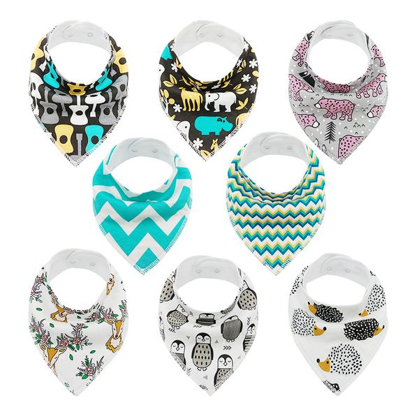 8 pcs/lot baby bibs multiple pattern baby bandana bibs for boys and girls waterproof infant bandanas bibs printing new baby bib y200710
8 pcs/lot baby bibs multiple pattern baby bandana bibs for boys and girls waterproof infant bandanas bibs printing new baby bib y200710