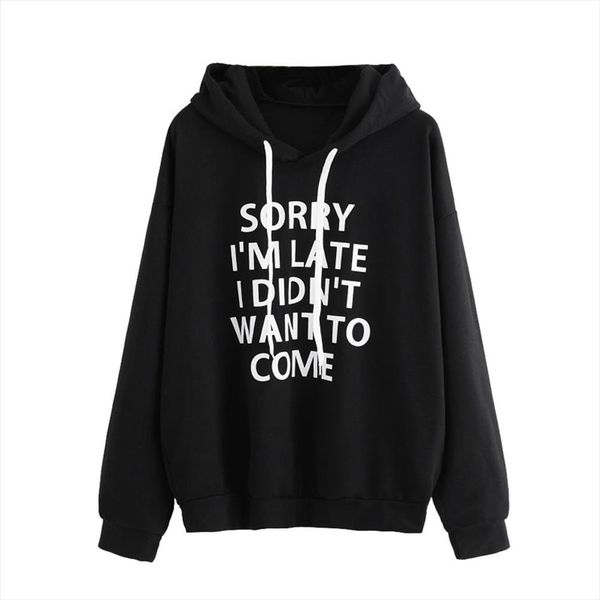 fashion women o neck hoodie jumper long sleeve letter print unique beautiful chic comfortable pullover hoodie top, Black
fashion women o neck hoodie jumper long sleeve letter print unique beautiful chic comfortable pullover hoodie top, Black