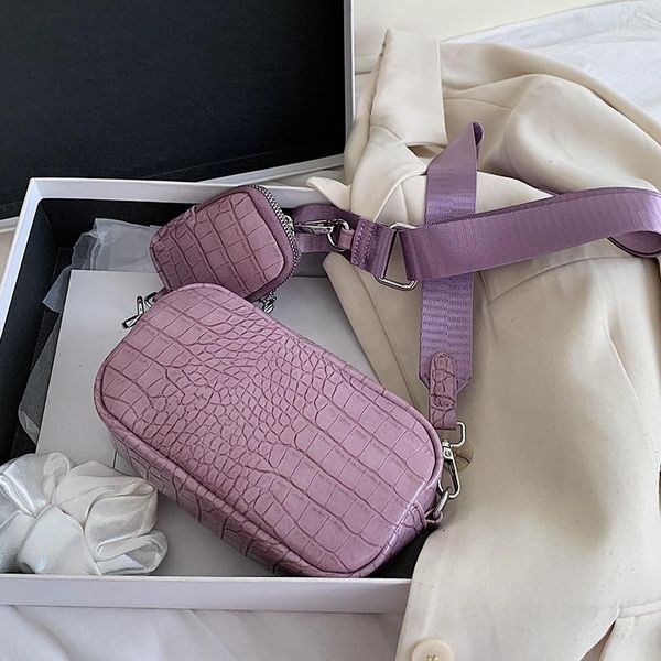 2 pcs/set mini pu leather crossbody bags for women 2020 new solid color shoulder handbags female travel cross body bag
2 pcs/set mini pu leather crossbody bags for women 2020 new solid color shoulder handbags female travel cross body bag