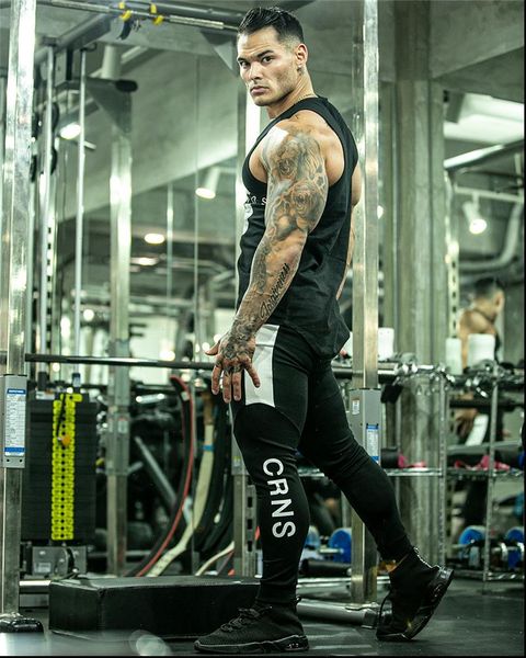 2021 brand gyms new men pants gym joggers leggings men fitness workout sporting fitness male trousers breathable long pants, Black
2021 brand gyms new men pants gym joggers leggings men fitness workout sporting fitness male trousers breathable long pants, Black