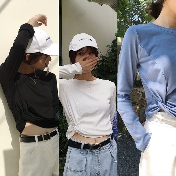 ripbz solid color long sleeve shirtwomen's loose korean version looks bf autumn tshirt 2020 new thin lazy ins bottoming t huunc, White
ripbz solid color long sleeve shirtwomen's loose korean version looks bf autumn tshirt 2020 new thin lazy ins bottoming t huunc, White