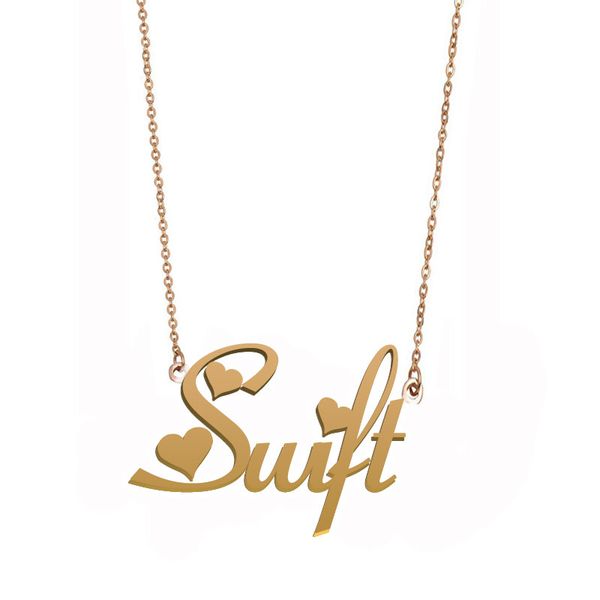 swift name necklace custom nameplate pendant for women girls birthday gift kids friends jewelry 18k gold plated stainless steel, Silver
swift name necklace custom nameplate pendant for women girls birthday gift kids friends jewelry 18k gold plated stainless steel, Silver