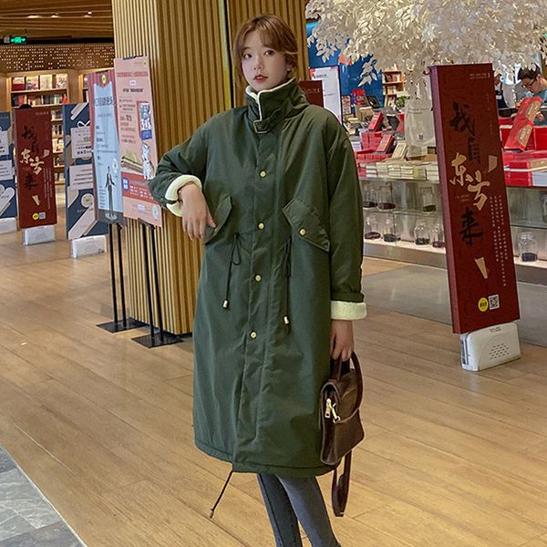 2021 newstyle women winter jacket lambswool warm thicken female x-long down coat oversize womens jackets 5cwk, Black
2021 newstyle women winter jacket lambswool warm thicken female x-long down coat oversize womens jackets 5cwk, Black