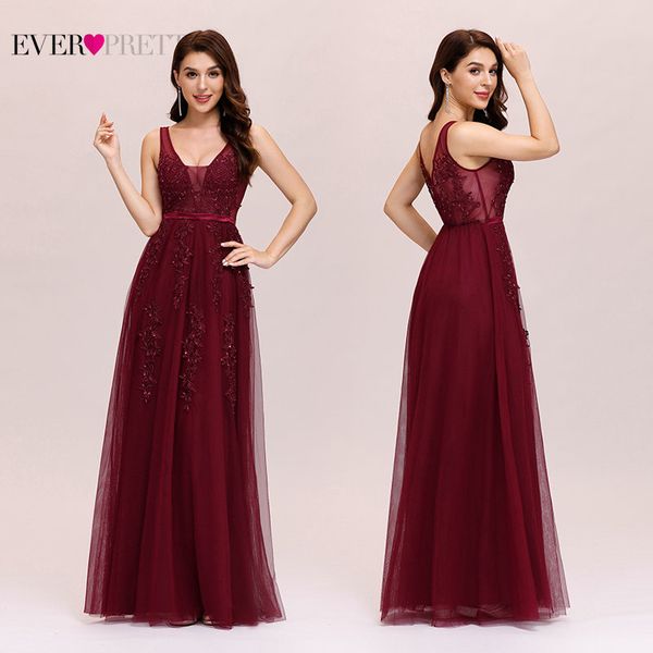 elegant appliques evening dresses ever pretty a-line double v-neck sleeveless tulle beach style party gowns robe de soiree lj201224, Black
elegant appliques evening dresses ever pretty a-line double v-neck sleeveless tulle beach style party gowns robe de soiree lj201224, Black