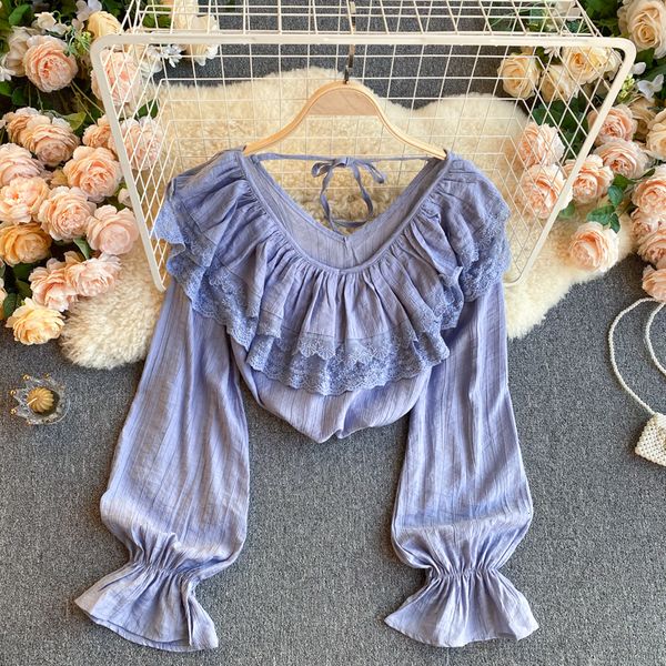 2021 new female singiny fringe ruffled blouse autumn neck long stylish solid streetwear blouses myb7, White
2021 new female singiny fringe ruffled blouse autumn neck long stylish solid streetwear blouses myb7, White