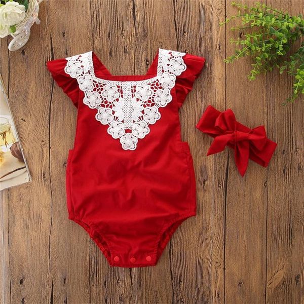 girl's dresses born baby girl summer clothes set sleeveless lace romper jumpsuit+headbands cute kids square collar 2021, Red;yellow
girl's dresses born baby girl summer clothes set sleeveless lace romper jumpsuit+headbands cute kids square collar 2021, Red;yellow