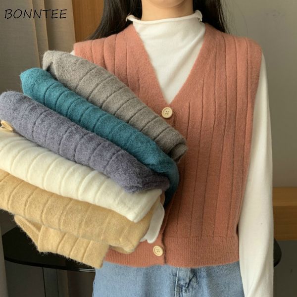 vest women korean spring sweater single breasted sleeveless short all-match female coats knitted v-neck regular ladies soft, Black;white
vest women korean spring sweater single breasted sleeveless short all-match female coats knitted v-neck regular ladies soft, Black;white