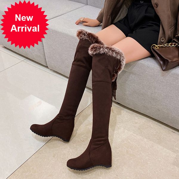 2021 the new casual style round toe warm winter on the knee black lace high heels increasing female riding boots 4ysy
2021 the new casual style round toe warm winter on the knee black lace high heels increasing female riding boots 4ysy