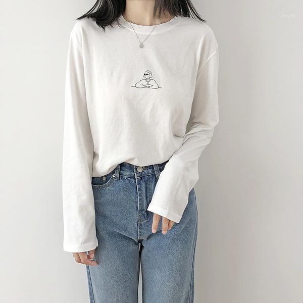 o neck cotton t-shirt long sleeve casual woman t-shirt aesthetic clothes autumn fashion casual women loose pullovers1, White
o neck cotton t-shirt long sleeve casual woman t-shirt aesthetic clothes autumn fashion casual women loose pullovers1, White