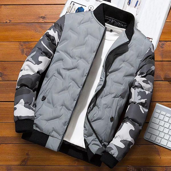 camouflage print cotton coat men winter warm thick long sleeve jacket fashion zipper pocket coats male slim outerwear overcoat, Black
camouflage print cotton coat men winter warm thick long sleeve jacket fashion zipper pocket coats male slim outerwear overcoat, Black