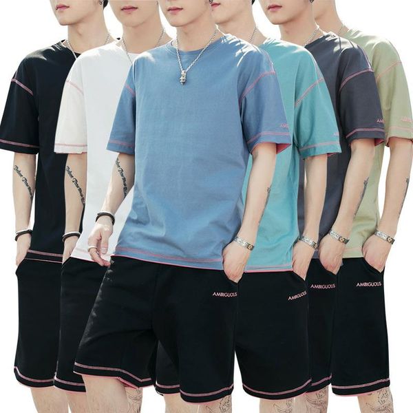 sports suit men's summer fashion shorts short-sleeved t-shirt two-piece men leisure set mens sweatsuits, Gray
sports suit men's summer fashion shorts short-sleeved t-shirt two-piece men leisure set mens sweatsuits, Gray