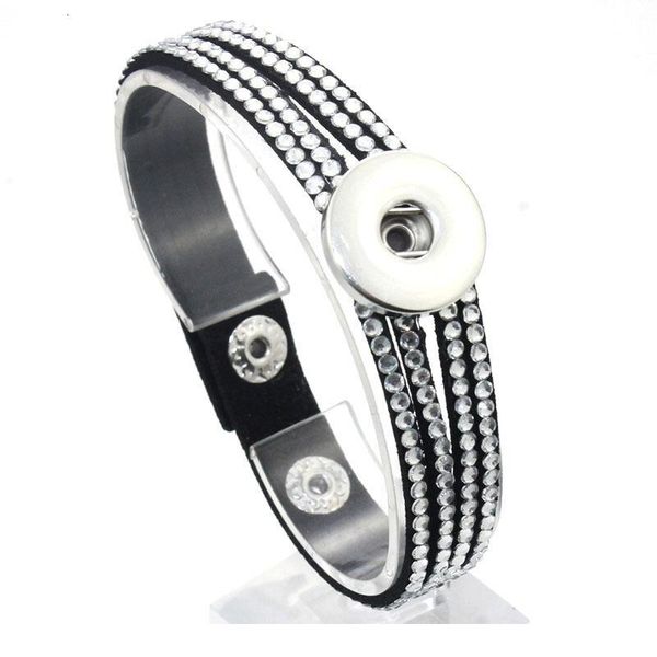 21 cm black leather bracelets fit 18mm snap jewelry button leather women rhinestones bracelet snap button jewer bbyeun, Golden;silver
21 cm black leather bracelets fit 18mm snap jewelry button leather women rhinestones bracelet snap button jewer bbyeun, Golden;silver