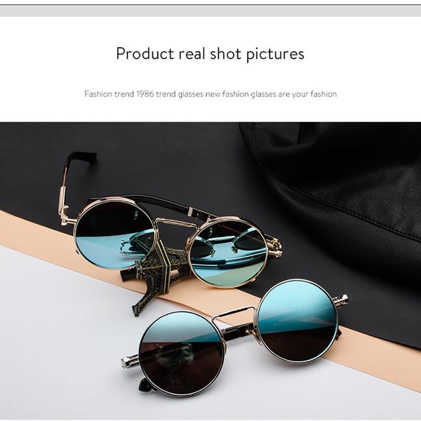 vintage retro polarized steampunk sunglasses fashion metal round mirrored eyewear men circle sun glasses uv400
vintage retro polarized steampunk sunglasses fashion metal round mirrored eyewear men circle sun glasses uv400