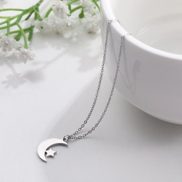 chains vcu fashion stainless steel moon necklace clavicle chain star and pendant, Silver
chains vcu fashion stainless steel moon necklace clavicle chain star and pendant, Silver