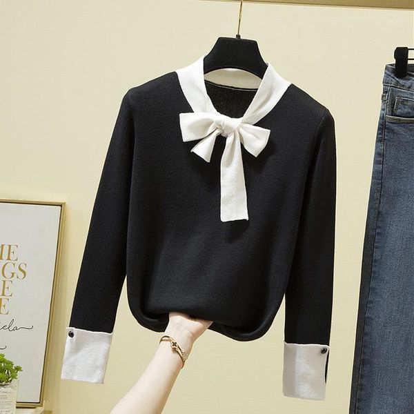 women's sweaters shintimes autumn winter basic thick sweater bow pullovers women female 2021 v-neck loose long sleeve knit jumpers 1, White;black
women's sweaters shintimes autumn winter basic thick sweater bow pullovers women female 2021 v-neck loose long sleeve knit jumpers 1, White;black