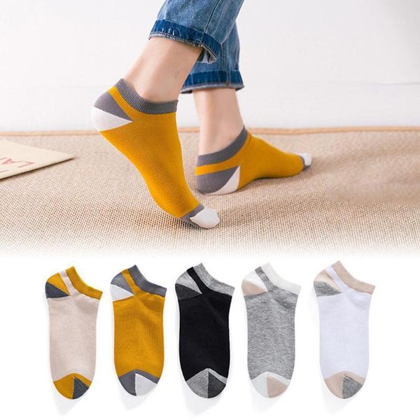 5pairs women men stitshing color block elastic soft cotton sweat absorbant low cut ankle socks1, Black
5pairs women men stitshing color block elastic soft cotton sweat absorbant low cut ankle socks1, Black