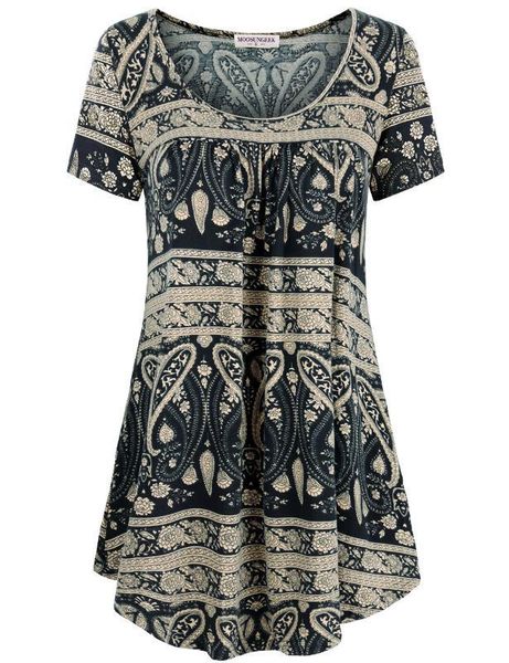 women's floral print shirts pleated flowy tunic black flower large kg-873, White
women's floral print shirts pleated flowy tunic black flower large kg-873, White