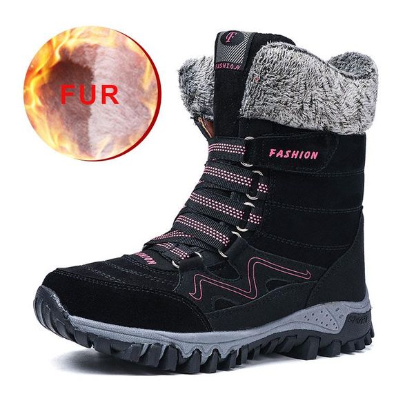 nice winter shoes woman fur snow warm boots female rubber flat fashion ladies comfotable snow boots shoes women big size, Black
nice winter shoes woman fur snow warm boots female rubber flat fashion ladies comfotable snow boots shoes women big size, Black