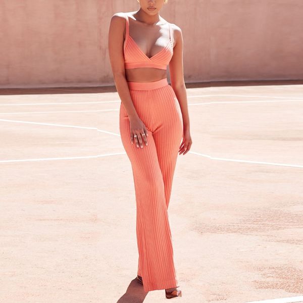 2020 v new neck two-piece women orange party celebrity bandage dresses long pants and set qpu8, Black;white
2020 v new neck two-piece women orange party celebrity bandage dresses long pants and set qpu8, Black;white