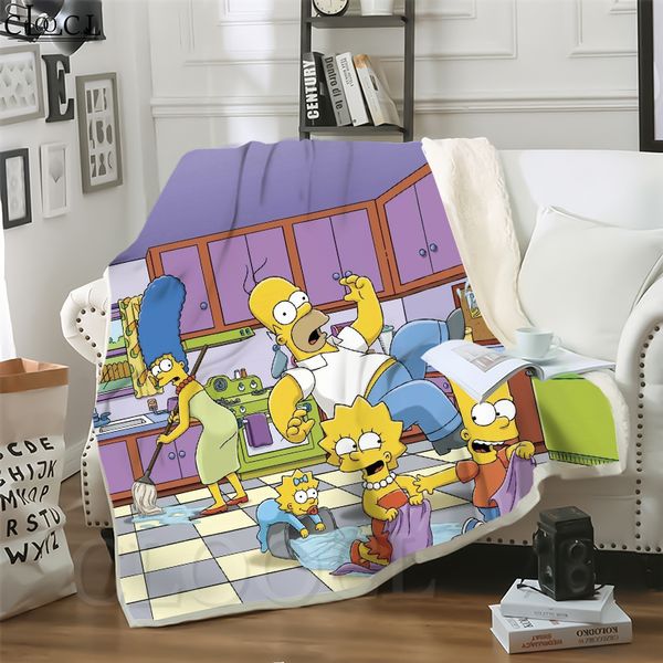 cloocl the simpsons 3d print hip-hop style air conditioning blanket sofa teens bedding throw blankets plush quilt
cloocl the simpsons 3d print hip-hop style air conditioning blanket sofa teens bedding throw blankets plush quilt