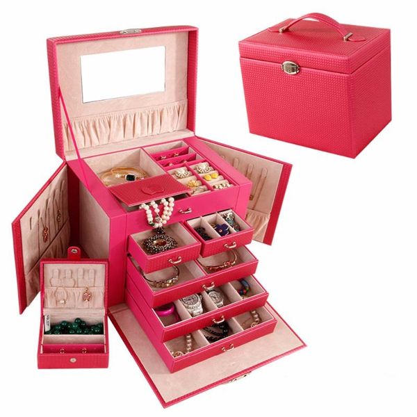leather jewelry packing box casket jewelry exquisite makeup case organizer container graduation birthday gift, Pink;blue
leather jewelry packing box casket jewelry exquisite makeup case organizer container graduation birthday gift, Pink;blue