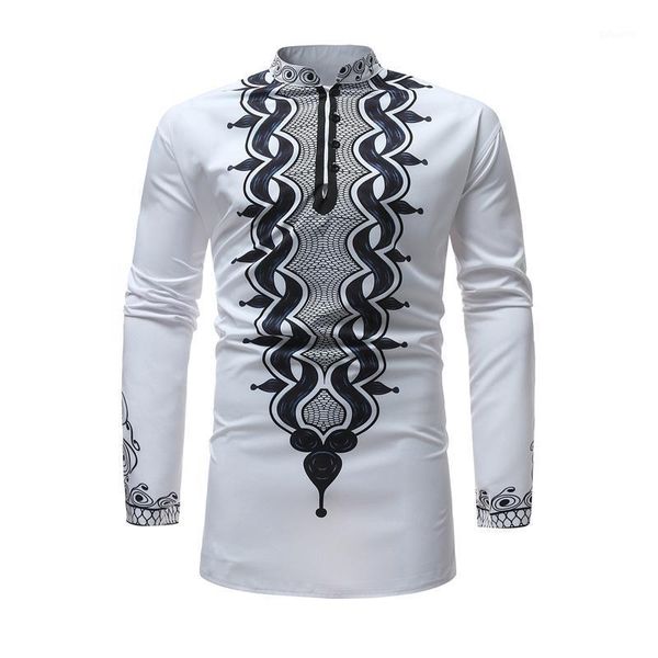 fall white african printed dashiki for man long sleeve stand collar traditional shirt men ethnic riche bazin office shirt 1, Red
fall white african printed dashiki for man long sleeve stand collar traditional shirt men ethnic riche bazin office shirt 1, Red