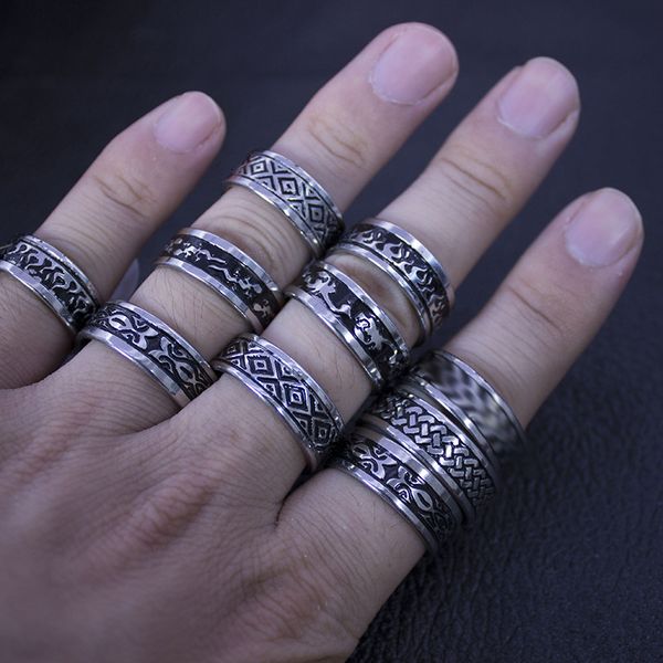 20 stainless factory/lot vintage steel retro style for men and women fashion round bulk punk rings wholesale c19041203, Slivery;golden
20 stainless factory/lot vintage steel retro style for men and women fashion round bulk punk rings wholesale c19041203, Slivery;golden