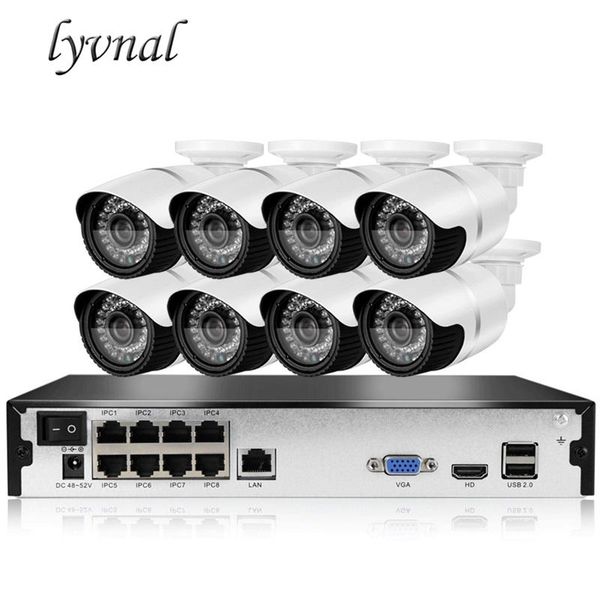 lyvnal h.265 8ch 1080p ip camera poe kit 48v 2mp outdoor weatherproof video security surveillance camera 8ch poe nvr kit 2tb hdd
lyvnal h.265 8ch 1080p ip camera poe kit 48v 2mp outdoor weatherproof video security surveillance camera 8ch poe nvr kit 2tb hdd