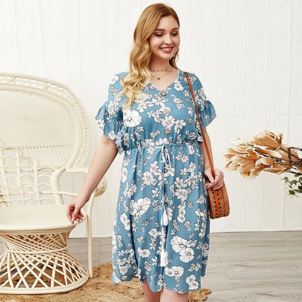 casual dresses 2021 plus size women's dress short sleeve v-neck button tassel belt office elegant summer ladies loose ruffled party, Black;gray
casual dresses 2021 plus size women's dress short sleeve v-neck button tassel belt office elegant summer ladies loose ruffled party, Black;gray