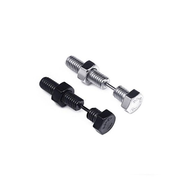 stainless steel screw earrings machine screw puncture earrings stud punk silver black fashion jewelry for women men gift, Golden;silver 
stainless steel screw earrings machine screw puncture earrings stud punk silver black fashion jewelry for women men gift, Golden;silver