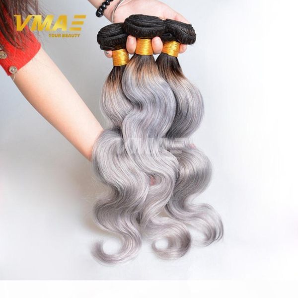 ombre 1b gray two tone peruvian virgin vmae grey human hair extensions weave body wave 3 hair bundles weaving opp, Black
ombre 1b gray two tone peruvian virgin vmae grey human hair extensions weave body wave 3 hair bundles weaving opp, Black