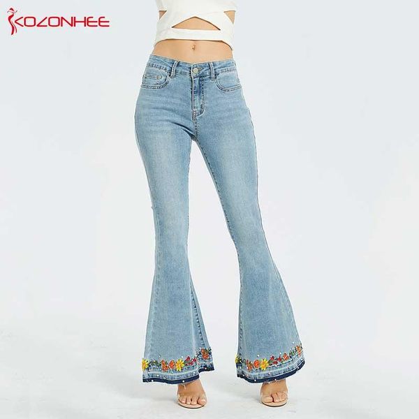 embroidery embroidered flares jeans women elasticity bell-bottoms stretching women jeans for girls large size #98, Blue
embroidery embroidered flares jeans women elasticity bell-bottoms stretching women jeans for girls large size #98, Blue