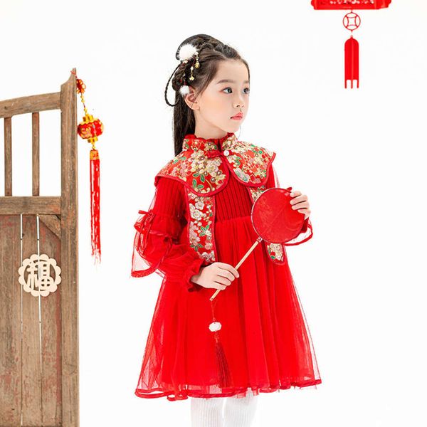 autumn winter 2020 new children's girls' knitting mh stitching woolen girl princs drs fashion, Red;yellow
autumn winter 2020 new children's girls' knitting mh stitching woolen girl princs drs fashion, Red;yellow