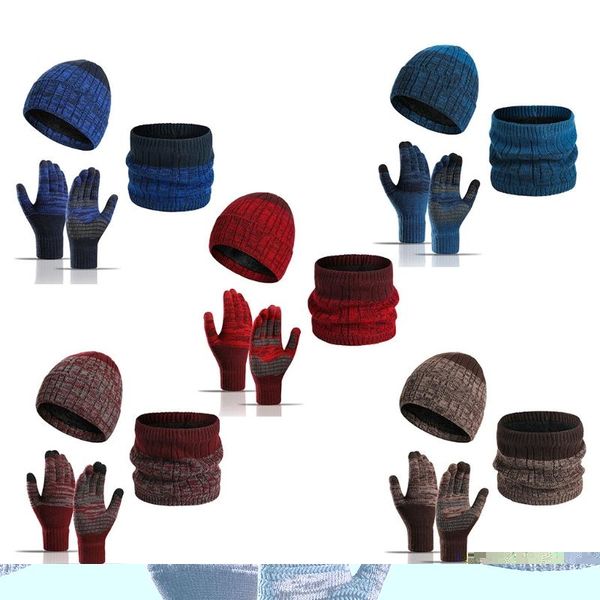 winter 3pcs knitted beanie hat scarf non-slip touch screen gloves set thermal plush lined skull cap neck warmer, Blue;gray
winter 3pcs knitted beanie hat scarf non-slip touch screen gloves set thermal plush lined skull cap neck warmer, Blue;gray