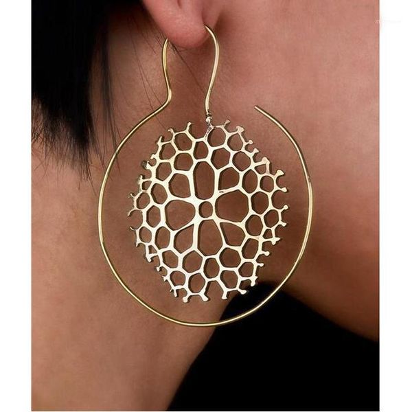 honeycomb personality swirl gypsy tribal ethnic circle hoop earring for women goth punk gear twist spiral bijoux jewelry1, Golden;silver
honeycomb personality swirl gypsy tribal ethnic circle hoop earring for women goth punk gear twist spiral bijoux jewelry1, Golden;silver