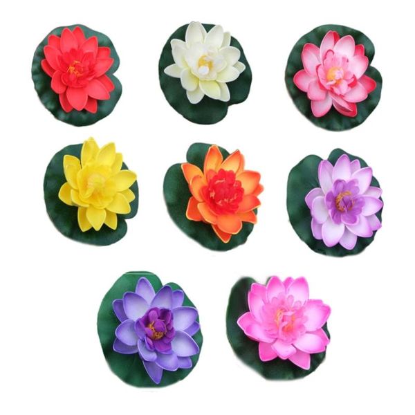 decorative flowers & wreaths 8pcs pieces artificial realistic water floating eva lotus flowers, lily pads ornaments for pond pool aquarium d
decorative flowers & wreaths 8pcs pieces artificial realistic water floating eva lotus flowers, lily pads ornaments for pond pool aquarium d