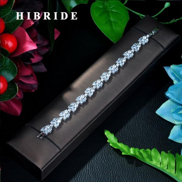 HIBRIDE JEWELRY Brand Cubic Zircon Wedding Bracelets,White Color Luxury Women Jewelry Bracelets For Women, B-005, Black
HIBRIDE JEWELRY Brand Cubic Zircon Wedding Bracelets,White Color Luxury Women Jewelry Bracelets For Women, B-005, Black