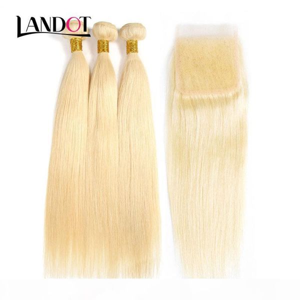 9a grade 613 bleach blonde lace closures with 3 bundles brazilian peruvian malaysian indian straight virgin human hair weave can color well, Black
9a grade 613 bleach blonde lace closures with 3 bundles brazilian peruvian malaysian indian straight virgin human hair weave can color well, Black