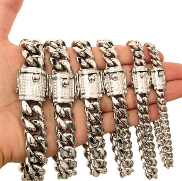 ale color never fade bling cz lock stainless steel miami cuban link necklace bracelet for men women punk chain necklace, Silver
ale color never fade bling cz lock stainless steel miami cuban link necklace bracelet for men women punk chain necklace, Silver
