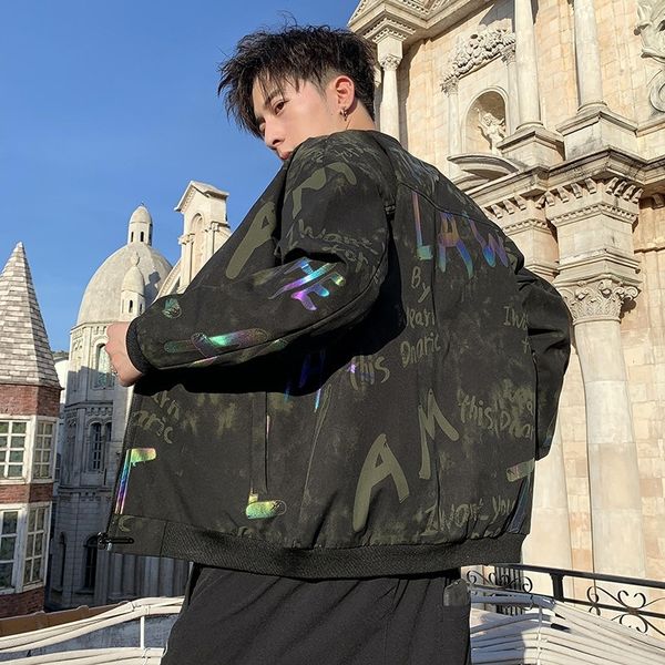 7tnqm 2020 fashionable new korean jacket jacketstyle youth handsome men's casual jacket autumn colorful printed men's clothing ka8, Blue
7tnqm 2020 fashionable new korean jacket jacketstyle youth handsome men's casual jacket autumn colorful printed men's clothing ka8, Blue