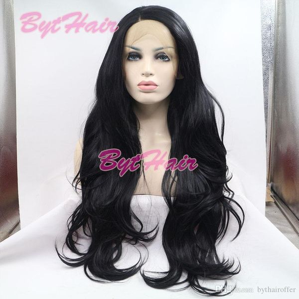 bythair natural hairline glueless heat resistant fiber hair wigs for black women long jet black 1# wavy synthetic lace front wig
bythair natural hairline glueless heat resistant fiber hair wigs for black women long jet black 1# wavy synthetic lace front wig