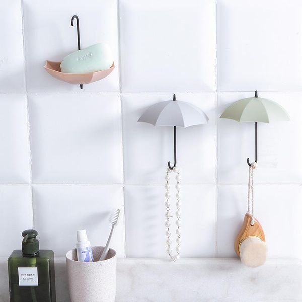 3pcs/set creative umbrella shape wall hook self-adhesive hook wall door clothing hanger key debris kitchen bath organizer
3pcs/set creative umbrella shape wall hook self-adhesive hook wall door clothing hanger key debris kitchen bath organizer
