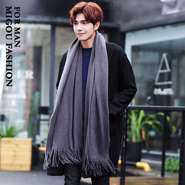 scarf man autumn winter tianchao korean version versatile wool knitting tassel girl student men's neck gift, Blue;gray
scarf man autumn winter tianchao korean version versatile wool knitting tassel girl student men's neck gift, Blue;gray